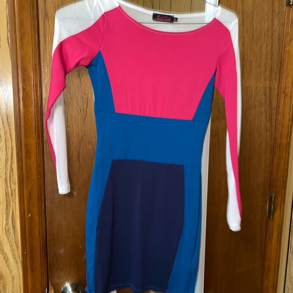 Multi colored dress.
